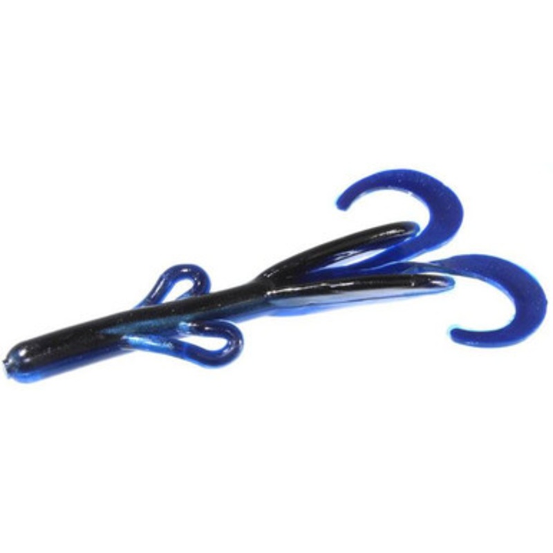 Zoom Baby Brush Hog Bait – 4in – Blue Shad