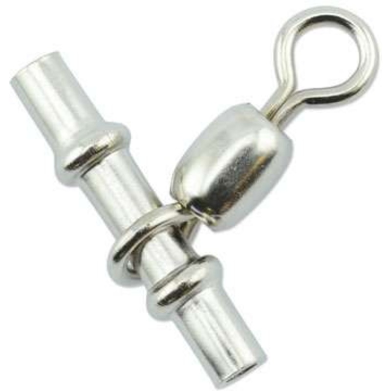 AFW FWJ-1.6T-C Size #3 100lb Brass Sleeve Swivels – Nickel – 1000pc
