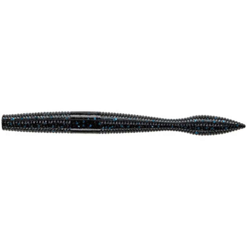 Daiwa Yamamoto Neko Fat Worm – 4in – Black w/ Blue Flake