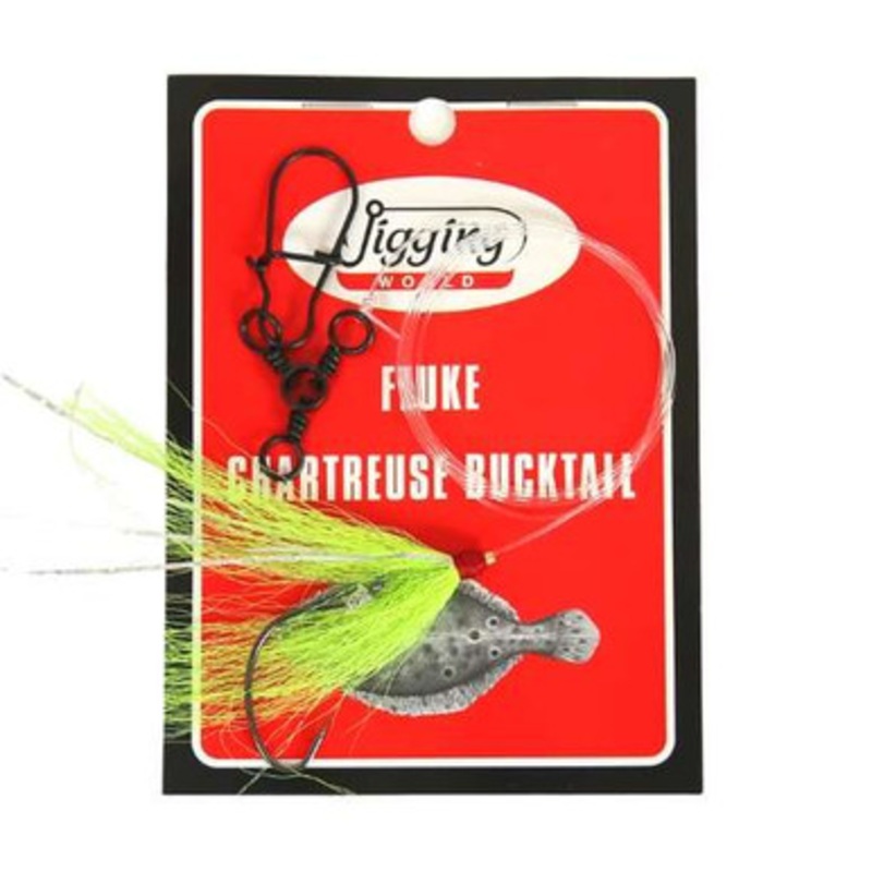Jigging World Fluke Rig – Bucktail – Chartreuse
