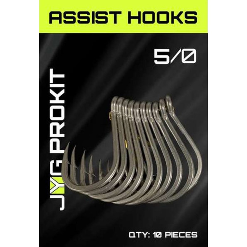 JYG PRO Fishing Assist Hook – 5/0 – 10 Pack