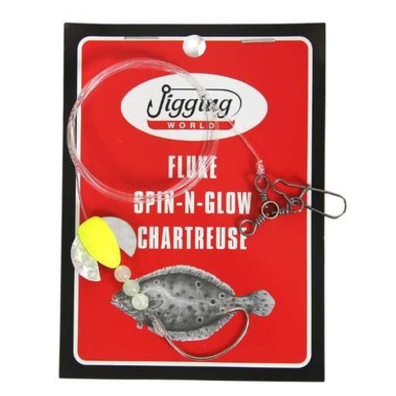 Jigging World Fluke Rig – Squid Teaser – Chartreuse