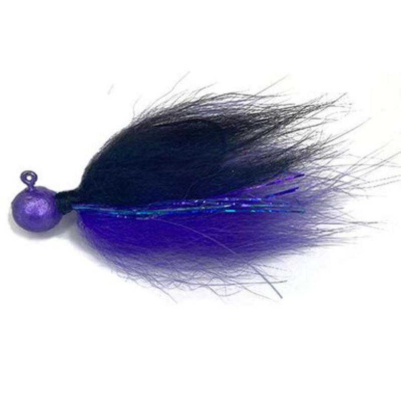 Rabid Baits Hair Jig – 1/4oz – Black & Purple