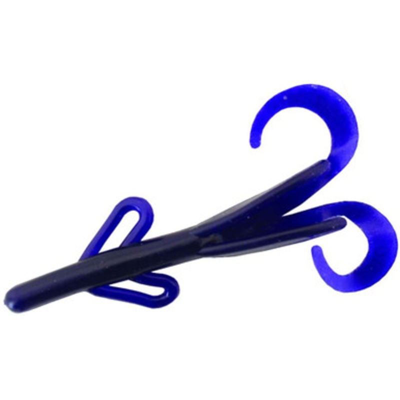 Zoom Baby Brush Hog Bait – 4in – Black Grape