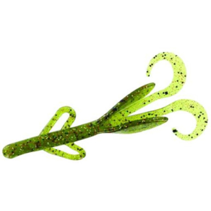 Zoom Baby Brush Hog Bait – 4in – Watermelon Red Magic