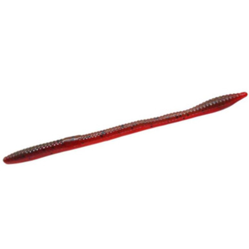 Zoom Trick Worm – 6-1/4in – Green Pumpkin Tomato