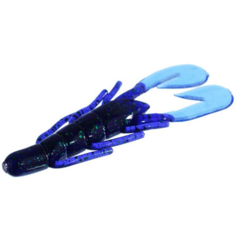 Zoom Ultra Vibe Speed Craw – Junebug Blue Tail – 3-1/2in