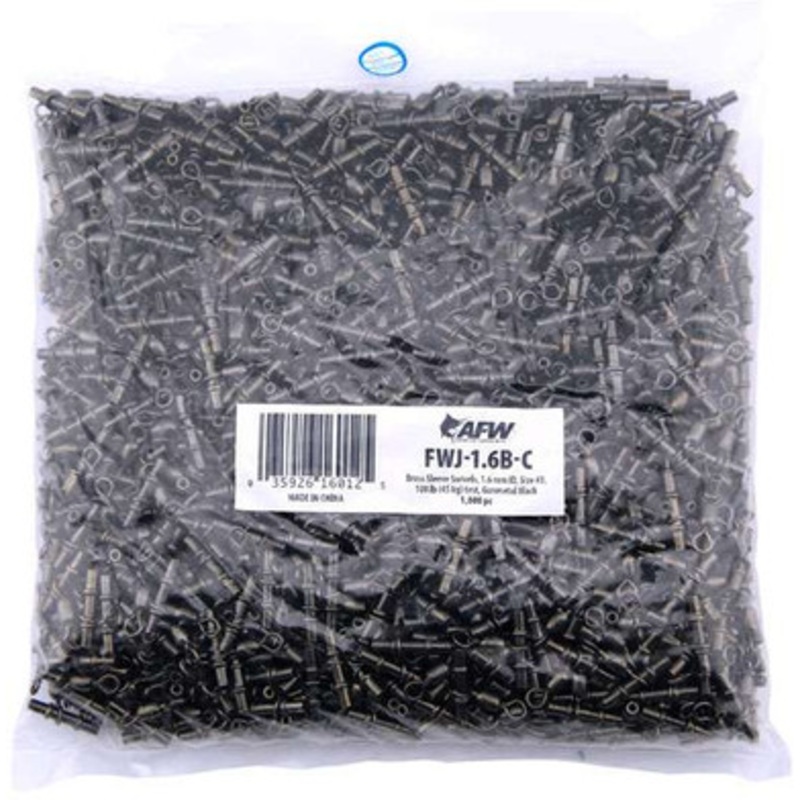 AFW FWJ-1.6B-C #3 100lb Brass Sleeve Swivels – Gunmetal – 1000pc