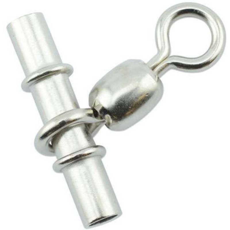 AFW FWJ-3.5T-C Size #3/0 310lb Brass Sleeve Swivels – Nickel – 1000pc
