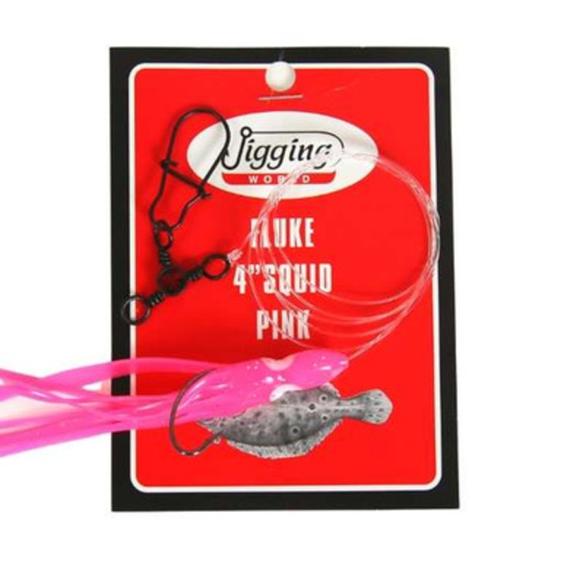 Jigging World Fluke Rig – Squid Teaser – Pink