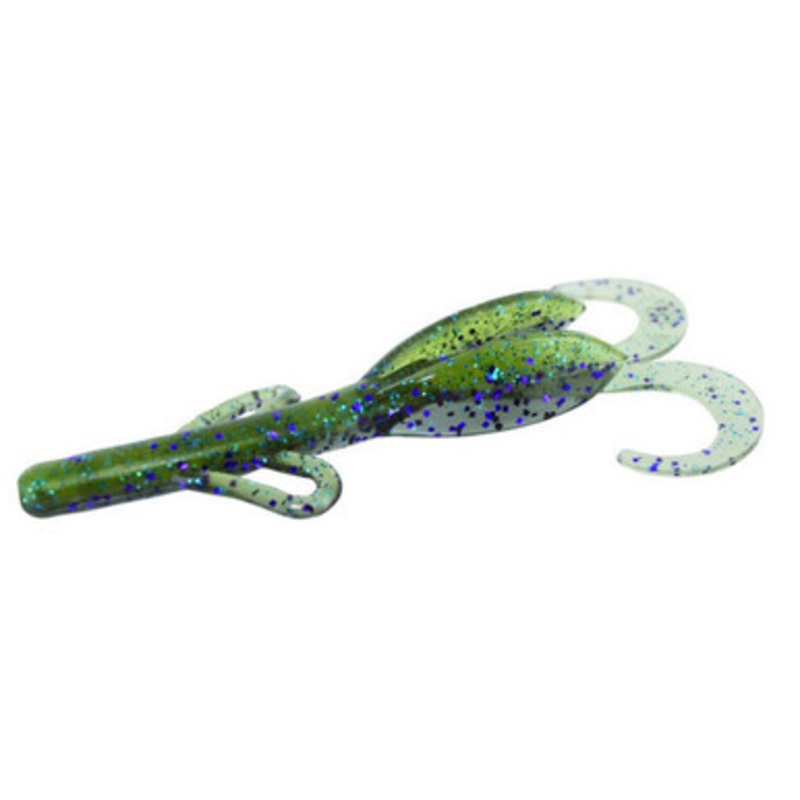 Zoom Baby Brush Hog Bait – 4in – Sprayed Grass