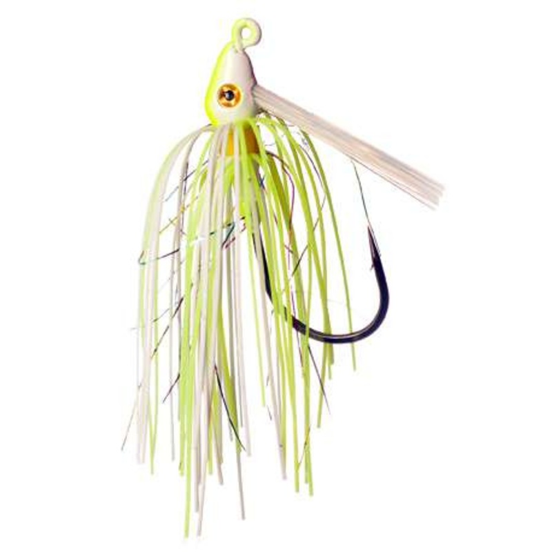 Outkast Tackle Pro Swim Jig – 1/4oz – White/Chartreuse