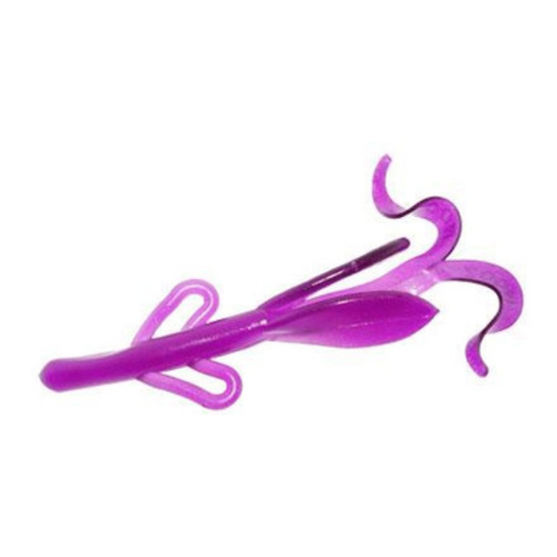 Zoom Baby Brush Hog Bait – 4in – Old Purple