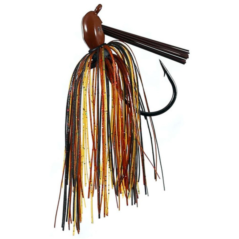Outkast Tackle Cage Feider Jig – 1/2oz – Black/Brown Amber