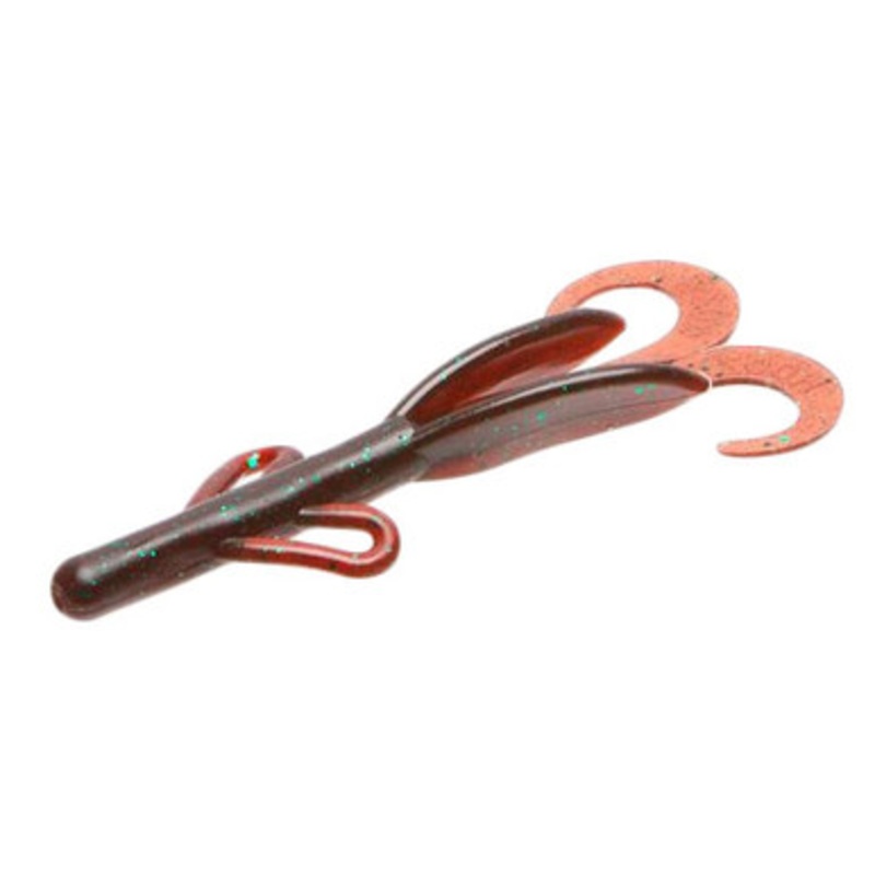 Zoom Baby Brush Hog Bait – 4in – Scuppernong Green