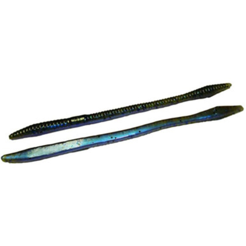 Zoom Trick Worm – 6-1/4in – Watermelon Blue Flash