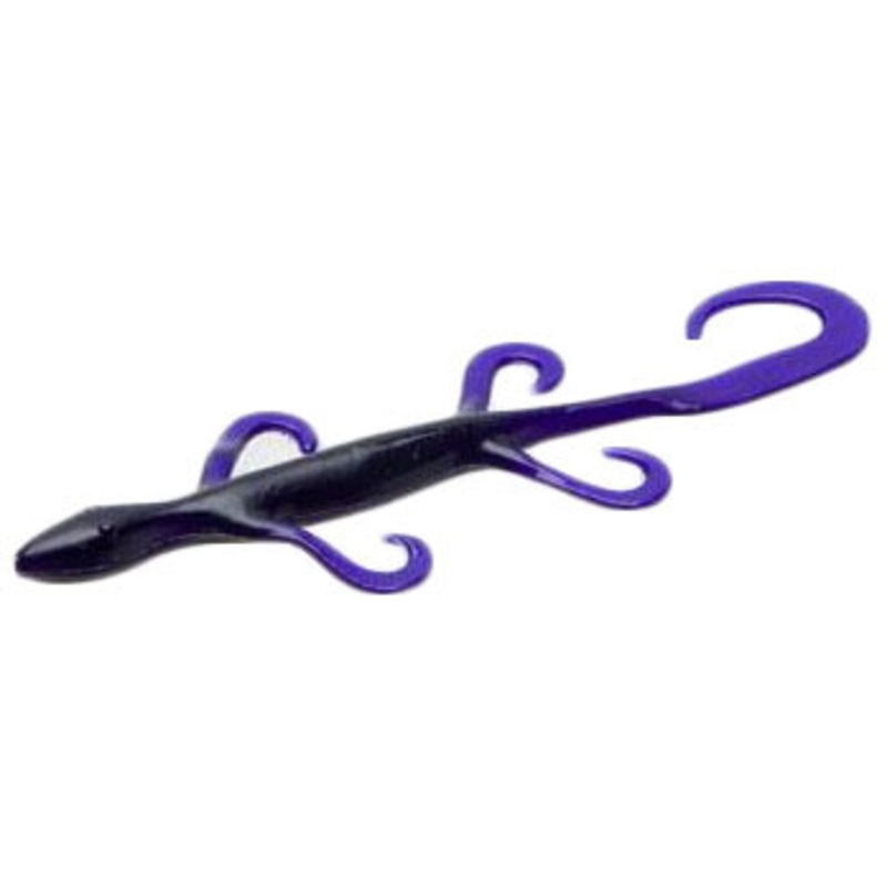 Zoom Lizard Bait – 6in – Black Grape