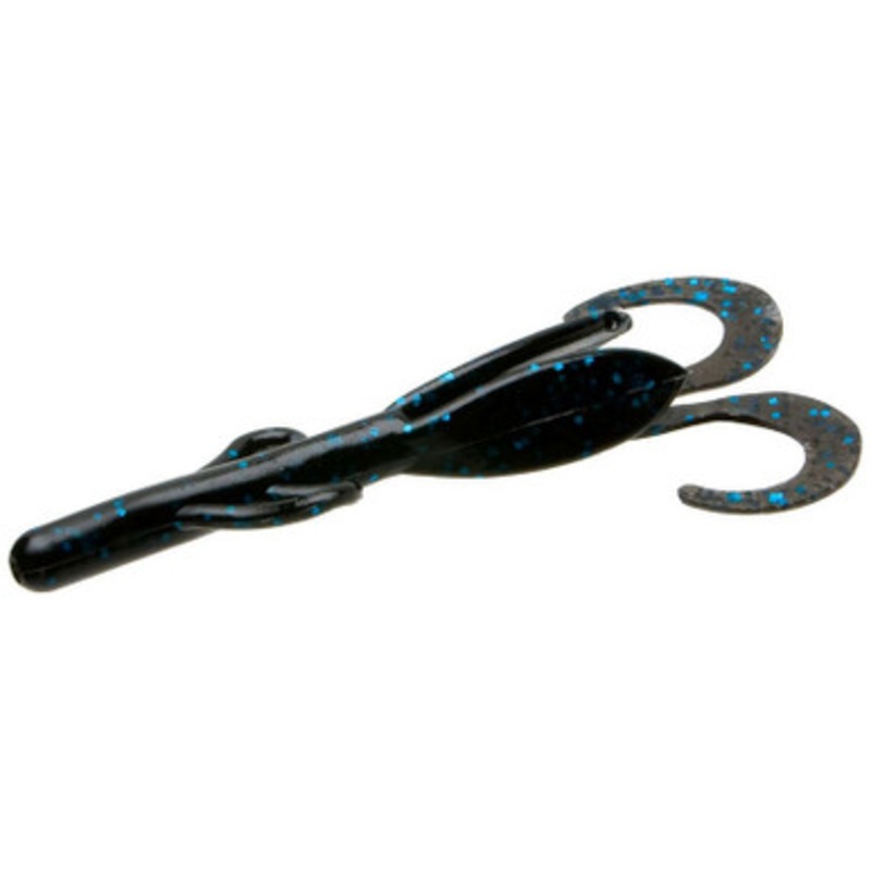 Zoom Baby Brush Hog Bait – 4in – Blueberry