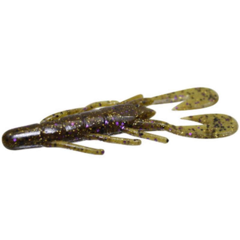 Zoom Ultra Vibe Speed Craw – Green Pumpkin Purple Gold – 3-1/2in