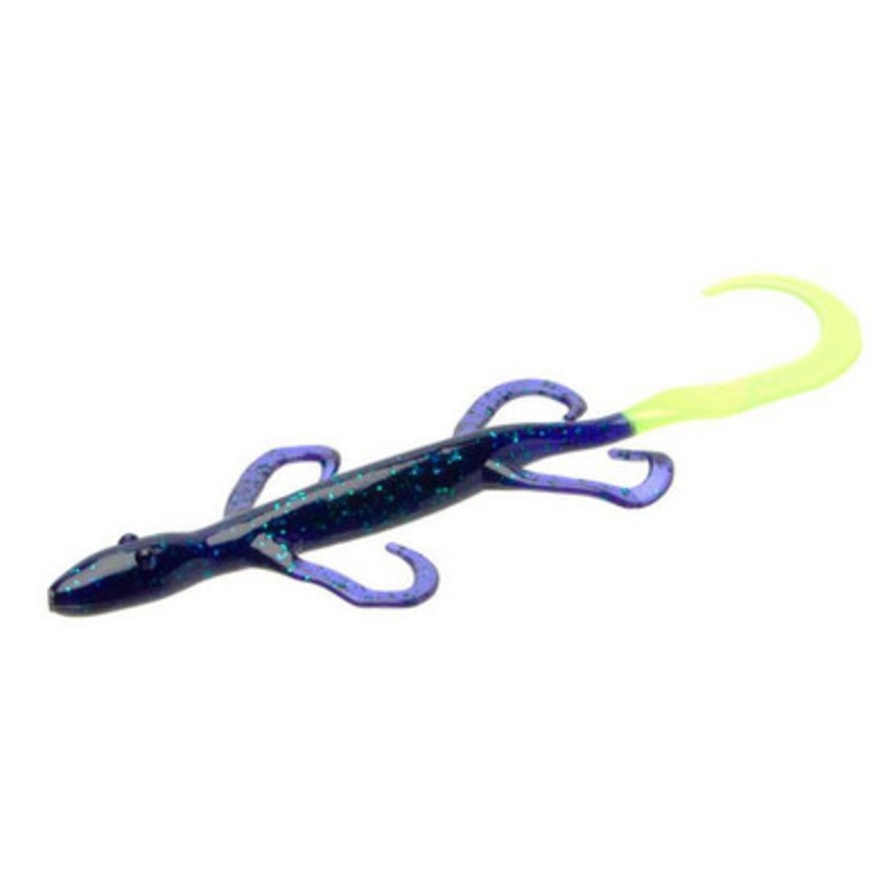Zoom Lizard Bait – 6in – Junebug/Chartreuse