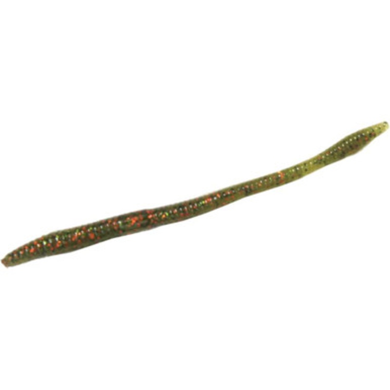 Zoom Trick Worm – 6-1/4in – Watermelon Green Orange