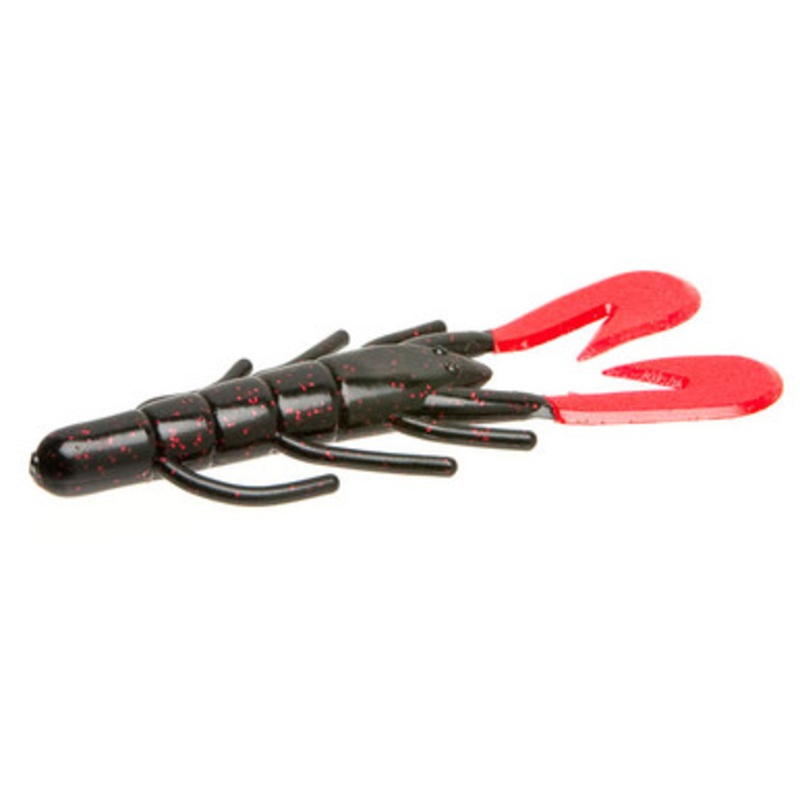 Zoom Ultra Vibe Speed Craw – Black/Red Glitter Tail