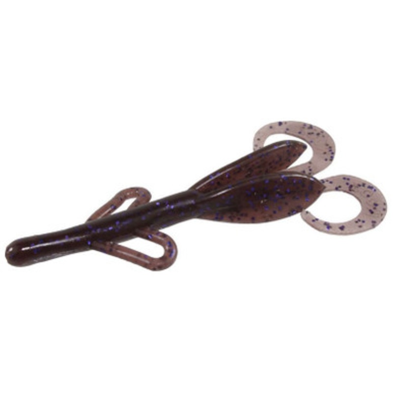 Zoom Baby Brush Hog Bait – 4in – Cinnamon Purple