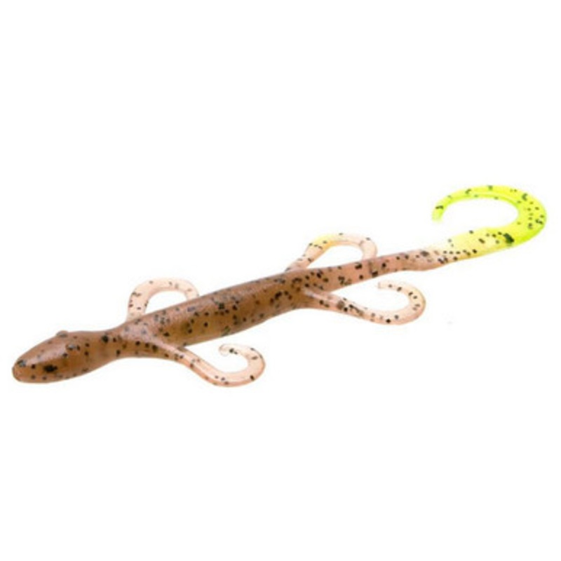 Zoom Lizard Bait – 6in – Pumpkin/Chartreuse