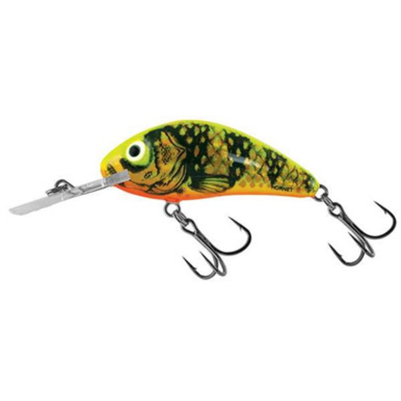 Salmo Rattlin’ Hornet 3.5 Floating Crankbait – Gold Fluorescent Perch
