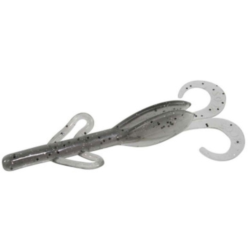 Zoom Baby Brush Hog Bait – 4in – Lightning Shad
