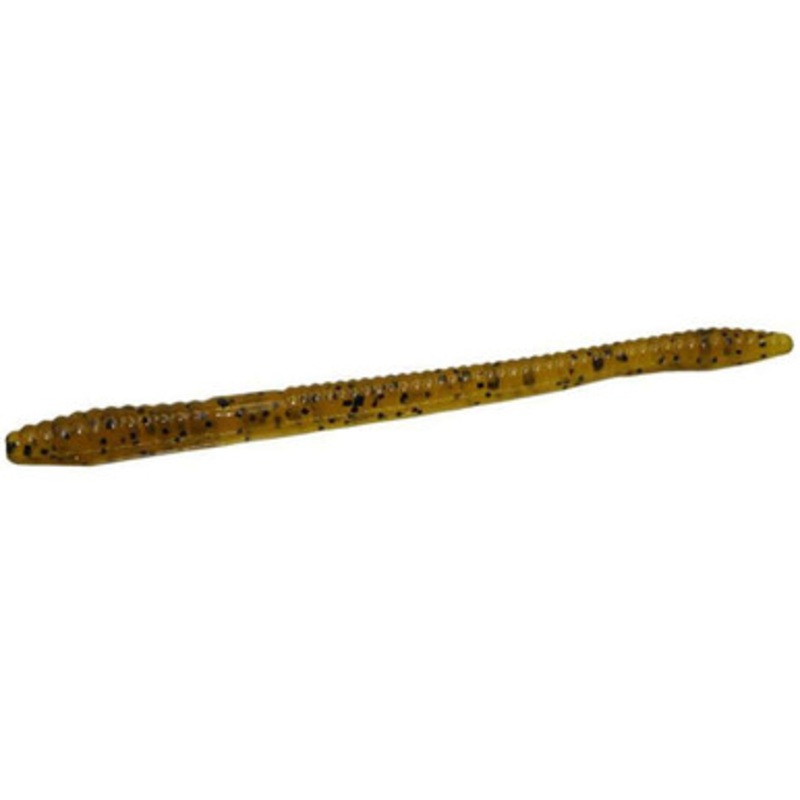 Zoom Finesse Worm Bait 4-1/2in Amber Black