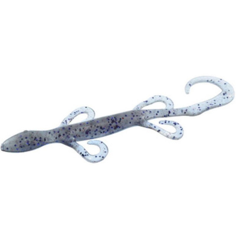Zoom Lizard Bait – 6in – Smoke Purple Red Glitter