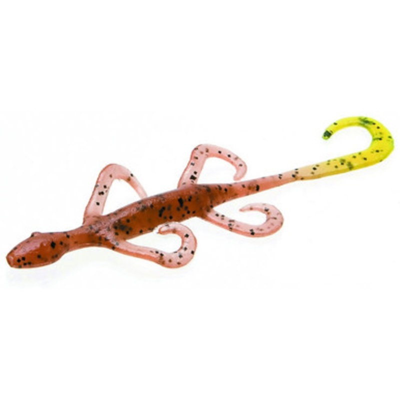 Zoom Lizard Bait – 5in – Pumpkin/Chartreuse