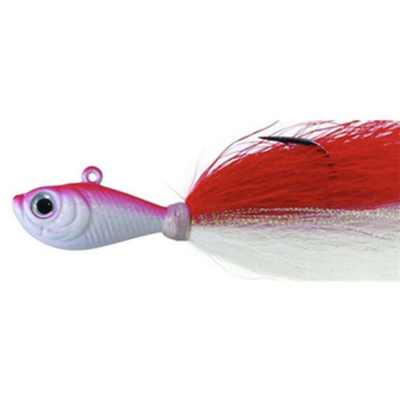 SPRO Prime Bucktail Jig – 3/8oz – Red/White