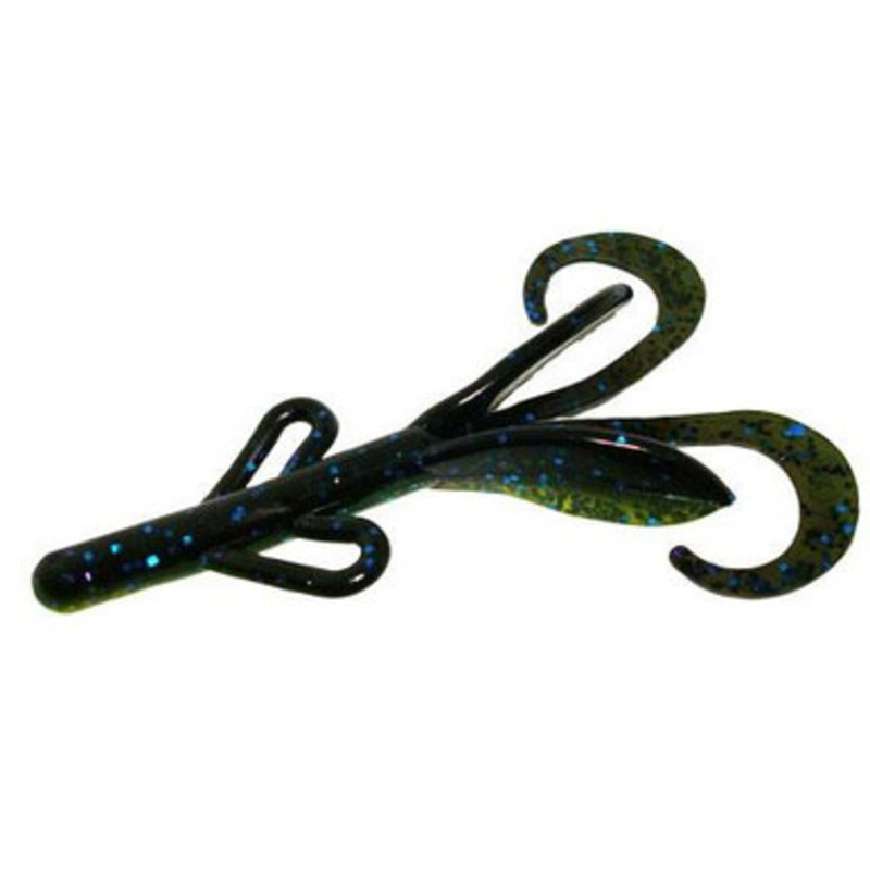 Zoom Baby Brush Hog Bait – 4in – Blueberry Candy