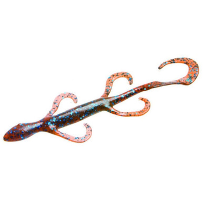Zoom Lizard Bait – 6in – Moccasin Blue