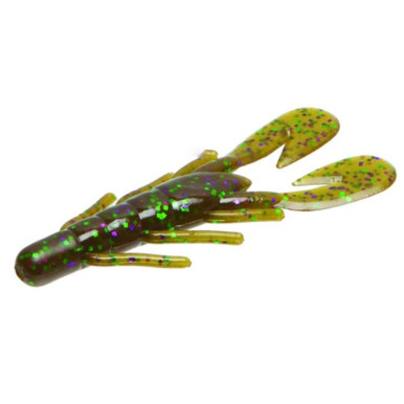 Zoom Ultra Vibe Speed Craw – Green Pumpkin Purple Green – 3-1/2in