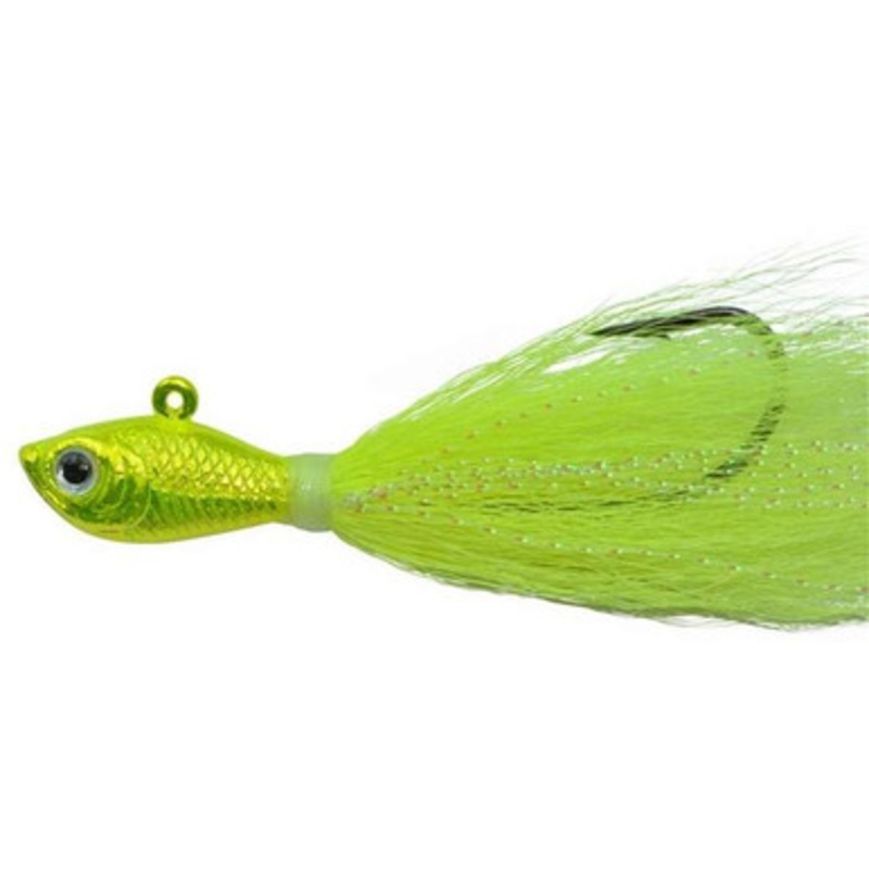 SPRO Chrome Bucktail Jig – 1-1/2 oz. – Chrome Chartreuse