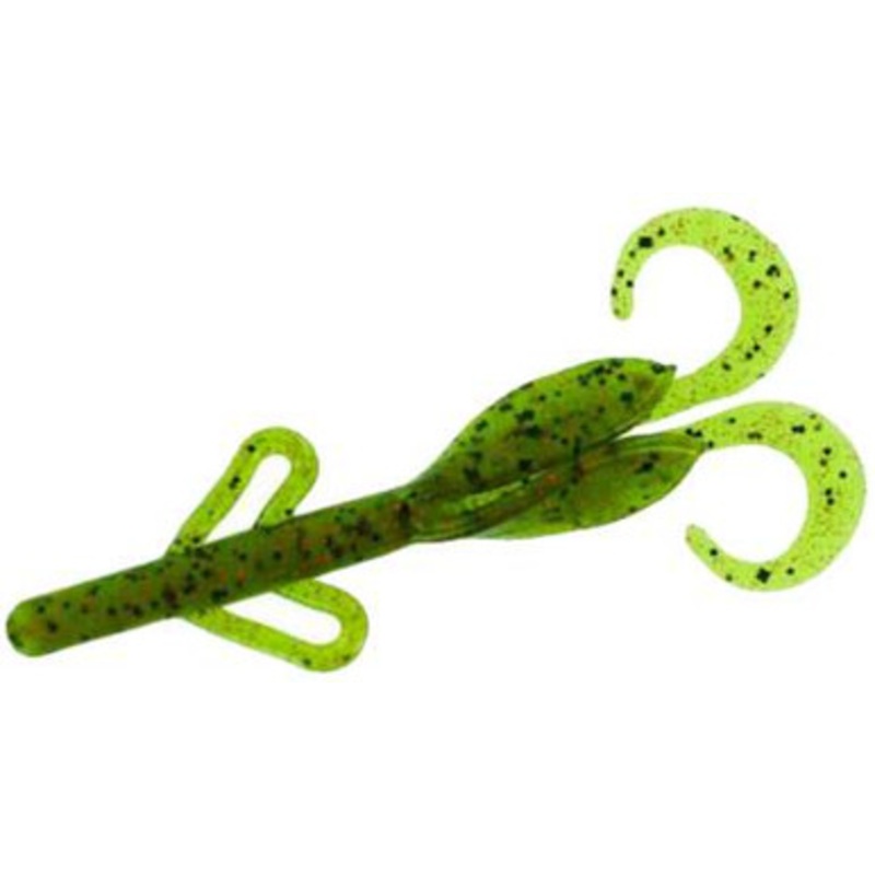 Zoom Baby Brush Hog Bait – 4in – Watermelon Orange