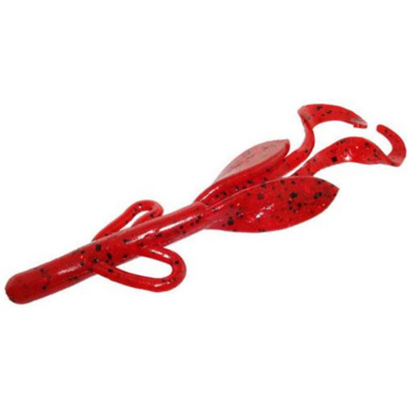 Zoom Baby Brush Hog Bait – 4in – Ruby Red