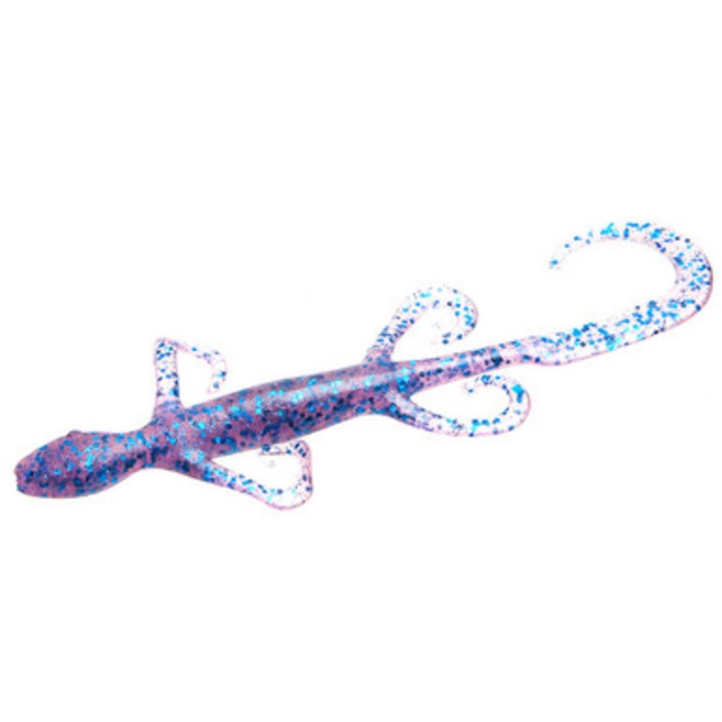 Zoom Lizard Bait – 6in – Periwinkle Blue Glit