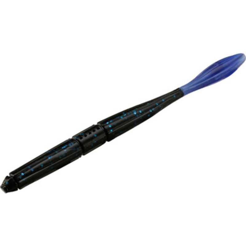 13 Fishing Bubble Butt Worm – 5in – Blackberry Cobbler-Blue