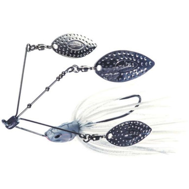 Duckett Fishing BD Triple Threat Spinnerbait – 1/2oz – Special White