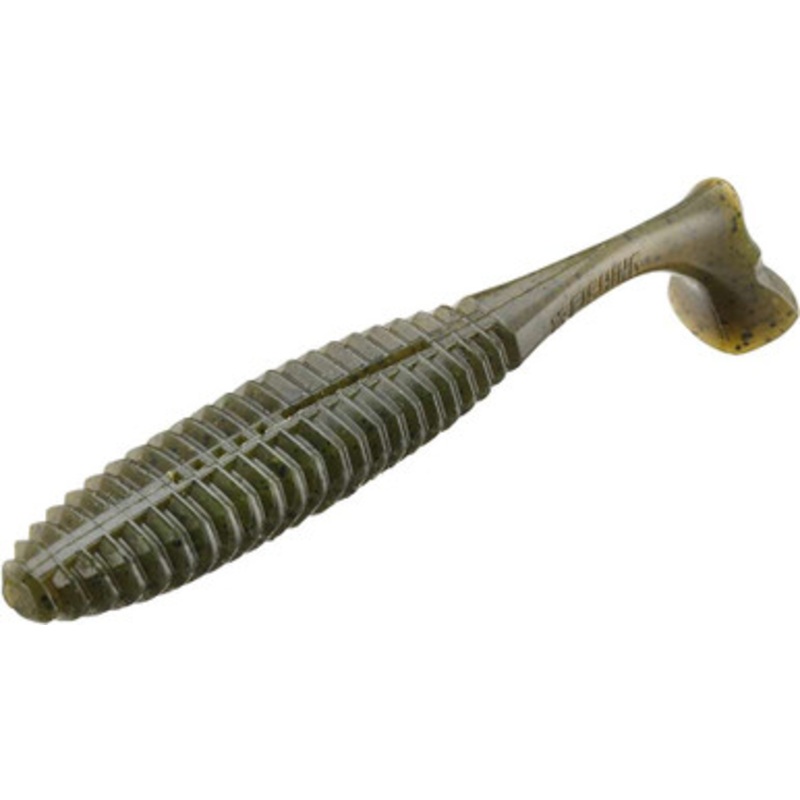 13 Fishing Pleasure Shad – 5in – Collard Greens