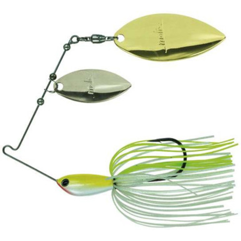 Duckett Fishing BD Water Slash DW Spinnerbait 3/8oz – White Chartreuse