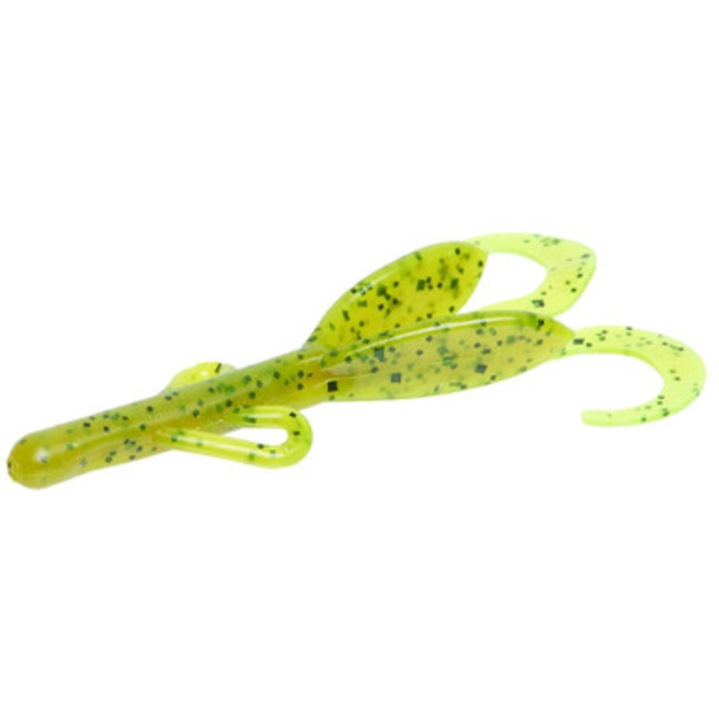 Zoom Baby Brush Hog Bait – 4in – Chartreuse Pumpkin