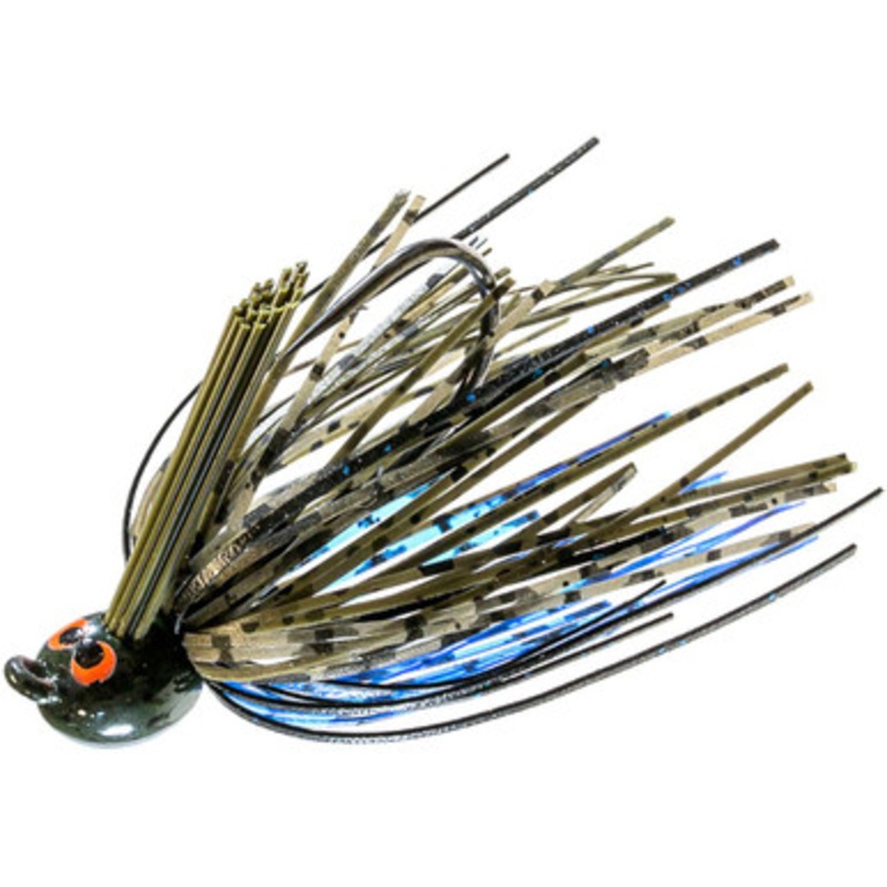 Z-Man Crosseyez Power Finesse Jig – 1/4oz – Bruised Green Pumpkin