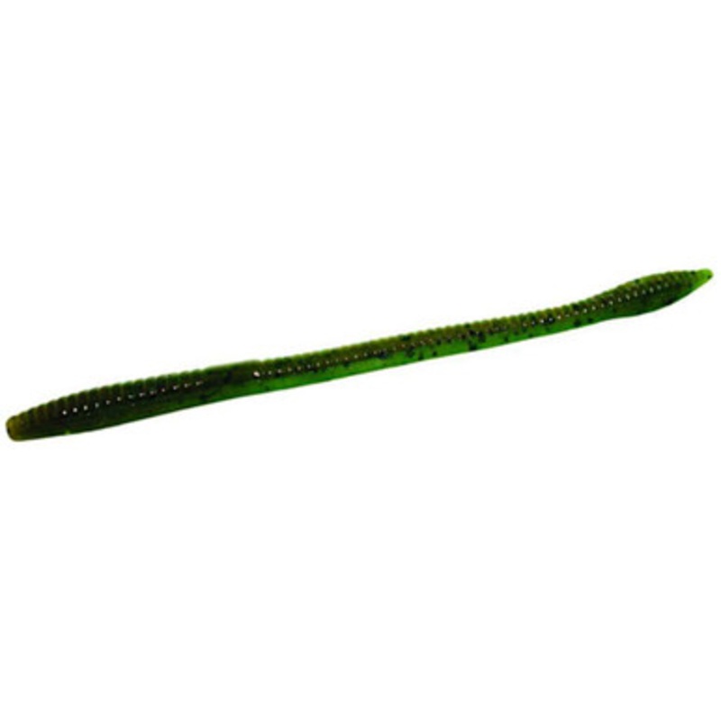 Zoom Trick Worm – 6-1/4in – Green Pumpkin/Watermelon