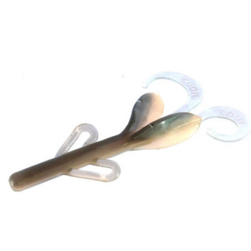 Zoom Baby Brush Hog Bait – 4in – Natural Green