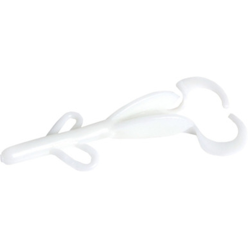 Zoom Baby Brush Hog Bait – 4in – White
